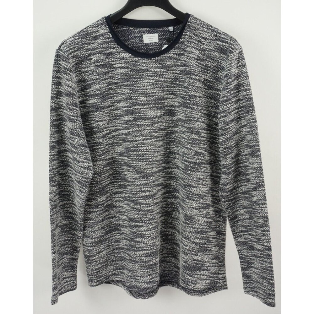 7 Diamonds Black and White Crewneck Sweater